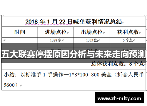 五大联赛停摆原因分析与未来走向预测
